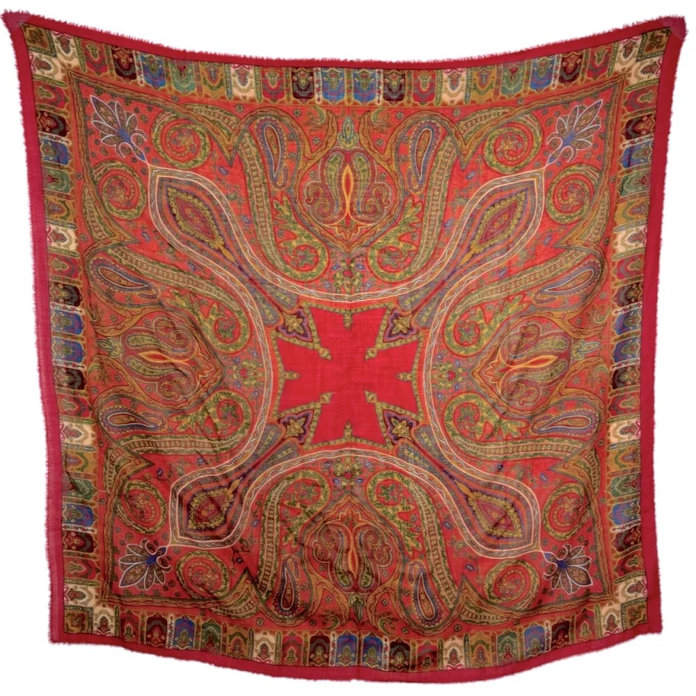 Smithsonian Institution Extra Large Fine Wool Square Scarf - Picture 4 of 11